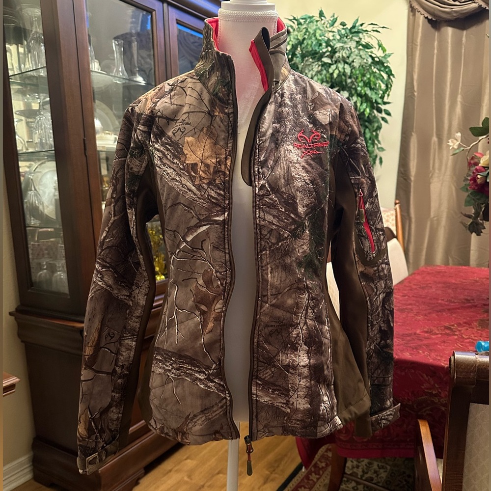 Realtree Women's Camo Utility Jacket with Pink Accents